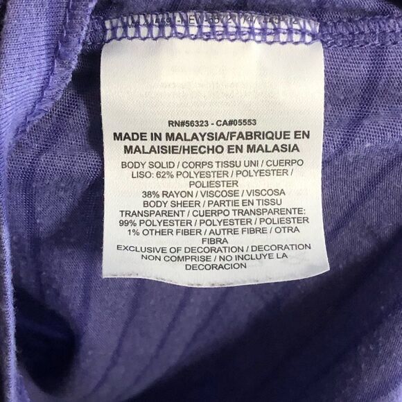 nike Size Small Purple Stripe Sleeveless Workout Top - Picture 5 of 5